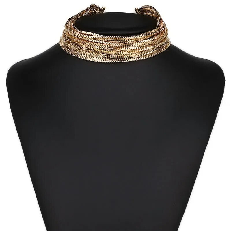 Stacked Chain Choker