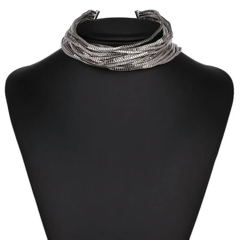 Stacked Chain Choker