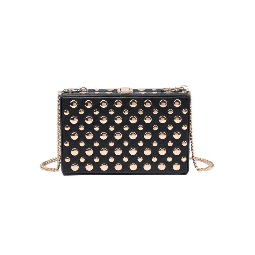 "Rebel Luxe" Studded Clutch